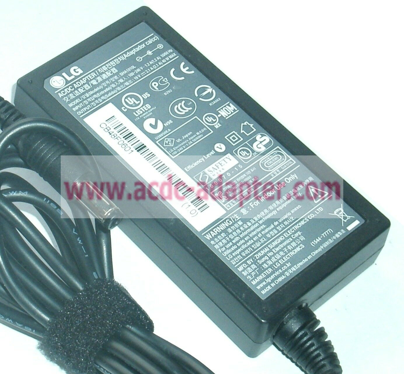 NEW LG SHA1010L 19V 2.1A 40W AC/DC ADAPTER - Click Image to Close